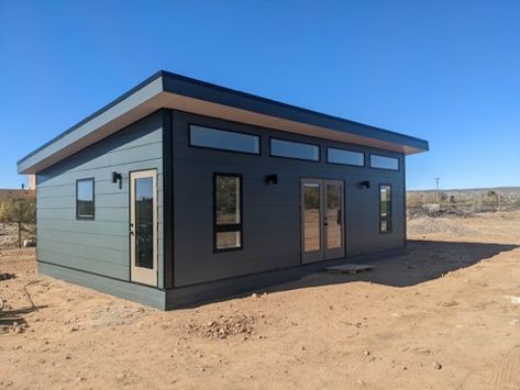 Prefab Accessory Dwelling Units (ADU) and Modern Garages | Studio Shed Small Prefab Homes, Prefab Sheds, Prefab Buildings, Modern Shed, Studio Shed, Prefab Cabins, Backyard Studio, Accessory Dwelling Unit, House Shed