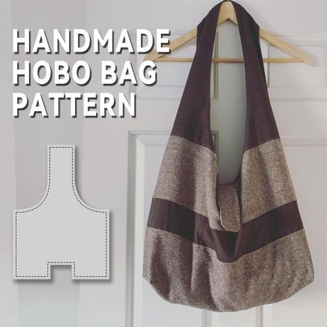 Hobo Bag Pattern Free, Sewing Bag Pattern, Hobo Bag Patterns, Simple Bag, Bag Template, Sewing Templates, Cute Egg, Pattern Template, Bag Pattern Free