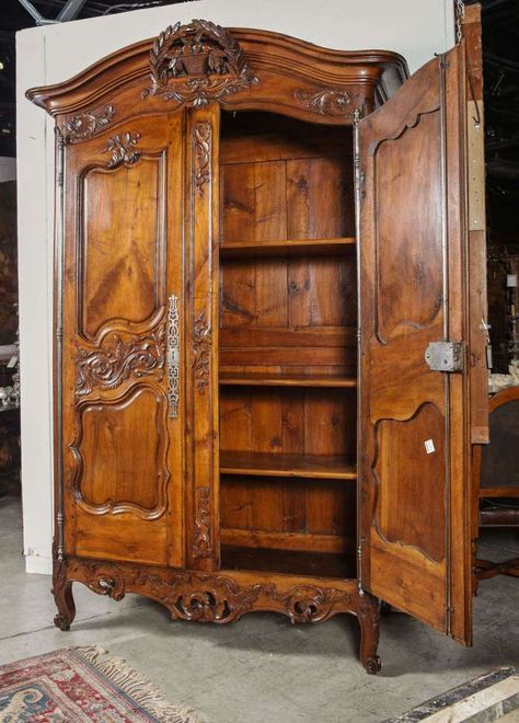 How to Recognize Louis XV Furniture: A Guide for Beginners | Edith & Evelyn Louis Xv Furniture, Nimes France, Antique Oak Furniture, Armoire Makeover, French Style Interior, Wood Carving Furniture, Hutch Decor, Antique Armoire, Wood Armoire