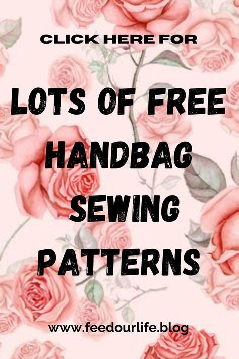 Get access to lots of handbag, clutch, back pack, purse and pouch sewing patterns. #handbagsewingpatterns #bagsewingpatterns #freesewingpatterns #freebagpatterns #bagpatterns #feedourlife Sewing Projects Purse Ideas, Sewing Handbags Free Pattern, Fabric Handbags Patterns Free Sewing, Patterns For Purses Free, Handbag Patterns Free Sewing Projects, Free Handbag Sewing Patterns, Diy Purses And Bags Easy, Free Handbag Patterns To Sew, Bag Patterns To Sew Free And Easy