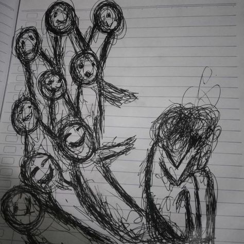 Doodles To Draw When Bored, Creative Doodles, Doodles To Draw, Draw When Bored, Bored In Class, Aggressive Behavior, Scary Drawings, Creepy Drawings, Easy Designs