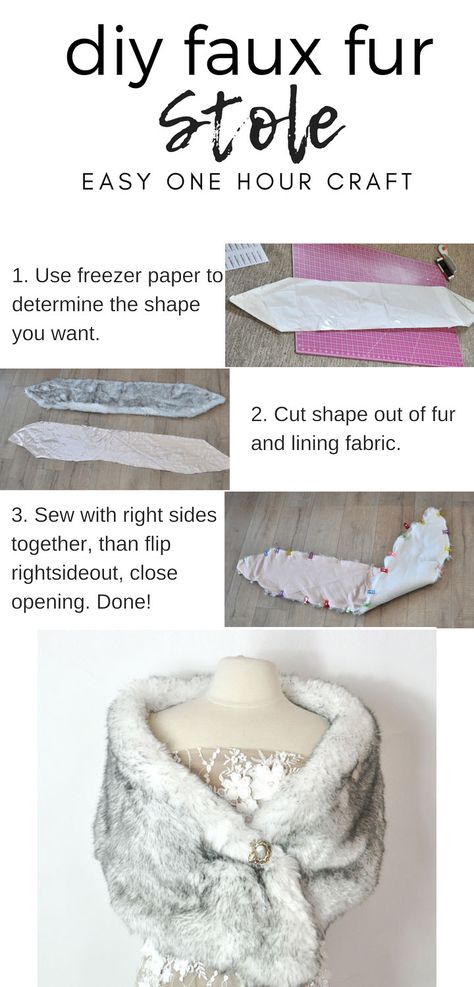 Simple Faux Fur Stole Pattern | Utah sewing | Kara Metta Fur Wrap Wedding Bridesmaid, Fur Stole Pattern, Diy Winter Accessories, Fur Fabric Ideas, Diy Fur Shawl, Faux Fur Shawl Outfit, Stole Pattern Sewing, Diy Faux Fur Shawl, Sewing Faux Fur