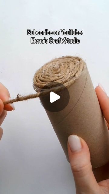 Kids Crafts Toilet Paper Rolls, Twine Crafts Diy, Harleys In Hawaii, Toilet Paper Roll Diy, Jute Twine Crafts, Sticks Crafts, Toilet Paper Roll Wall Art, Paper Roll Crafts Diy, Rope Craft Ideas