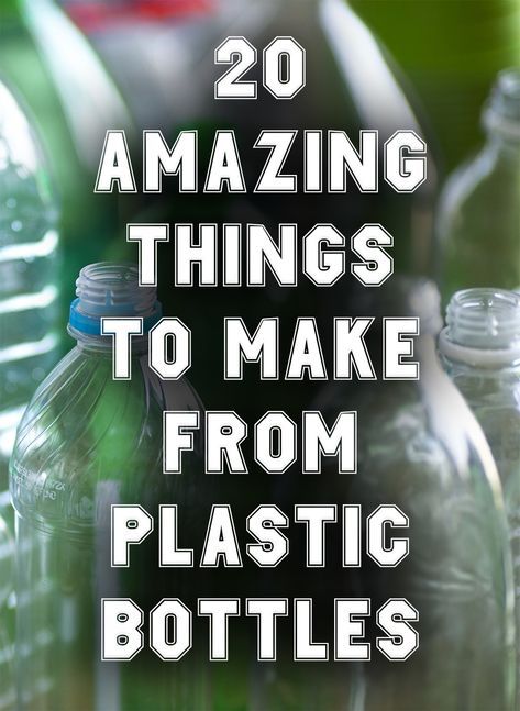 20 Amazing Things To Make From Plastic Bottles Water Bottle Crafts Diy, Reusing Plastic Water Bottles, Uses For Plastic Bottles, Plastic Bottle Crafts Recycled, Plastic Bottle Crafts Flowers, Plastik Recycling, Soda Bottle Crafts, Room Divider Ideas, Plastic Bottle Crafts Diy