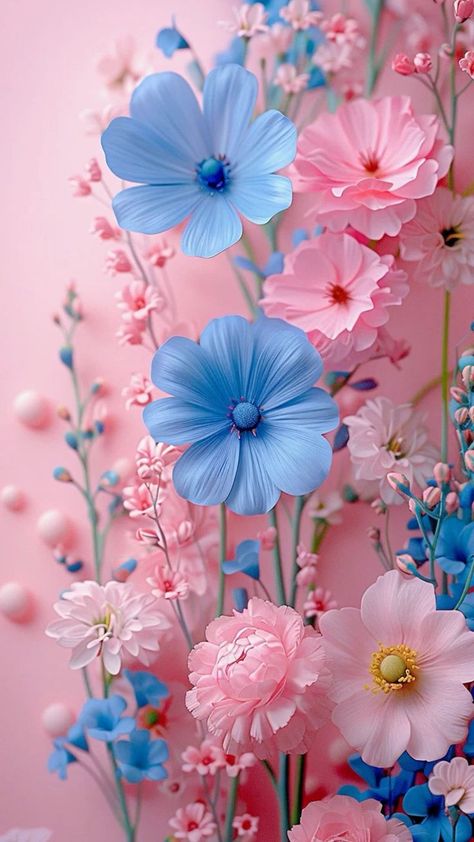 Blue Floral Background Wallpapers, Live Selling Background Ideas, Floral Aesthetic Wallpaper, Hd Flower Wallpaper, Unique Iphone Wallpaper, Flower Background Iphone, Jelly Wallpaper, Pink Wallpaper Girly, Floral Wallpaper Iphone