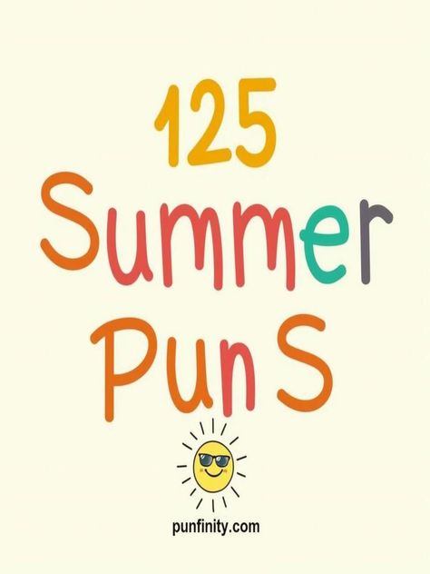 summer puns Summer Puns, Summer Jokes, Beach Captions, Punny Puns, Summer Watermelon, Word Play, The Best Summer, Beach Vibes, Beach Day