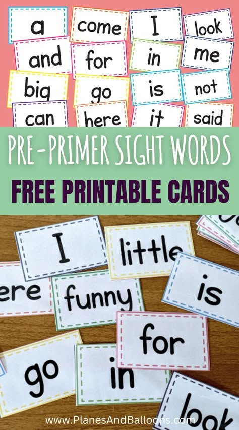 Sight Word List For Preschoolers, Pre Kindergarten Sight Words List, Teach Sight Words At Home, Rainbow Sight Words Kindergarten, Sight Word Password Sign, Pre K Site Words, Prek Site Words, Sight Words For Pre K, Sight Word A Activities