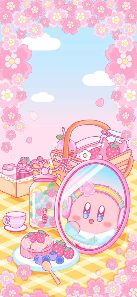 Kirby Nintendo Wallpaper, Cute Pink Phone Wallpapers, Aesthetic Kirby Wallpaper, Iphone Wallpaper Kawaii Pastel, Cute Kirby Wallpapers, Kirby Phone Wallpaper, Kirby Lockscreen, All Kirby Characters, Pink Kirby Wallpaper