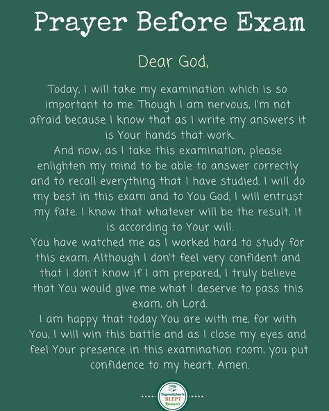 Final Exam Prayer Student, Prayers Before Exams, Prayer Before Studying For Exam, Prayer For Final Exams, How To Review For Exam, Prayer To Pass An Exam, Prayer For Passing An Exam, Personal Prayer For Students, Prayer For Academic Success