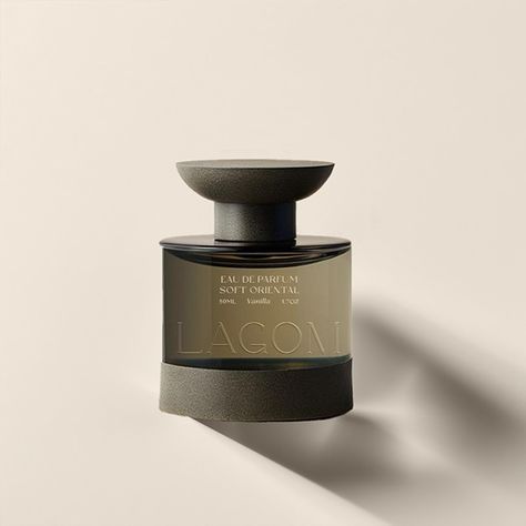 Lagom Perfume Brand Identity & Packaging Design :: Behance Perfume Brand Identity, Perfume Bottle Packaging, Fragrance Bottle Design, Bottle Packaging Design, Luxury Perfume Packaging, Branding Aesthetic, Perfume Logo, Organic Luxury, Fragrance Packaging