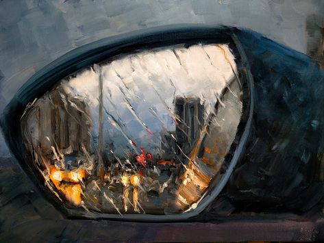 Andrii Frolov -  The Rain Is Left Behind Poetry Art, Wow Art, A Level Art, Ap Art, Art Inspiration Painting, Ethereal Art, Dreamy Art, Left Behind, Sketchbook Art Inspiration