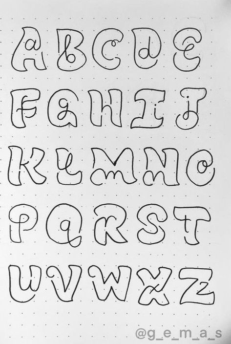 Font Alphabet Bold, Letter Fonts Drawing, Vintage Handwriting Fonts, Simple Design For Scrapbook, Love Fonts Alphabet, Fun Handwritten Fonts, Fun Fonts To Draw Hand Lettering, Stylish Fonts Alphabet, Font Styles Alphabet Calligraphy