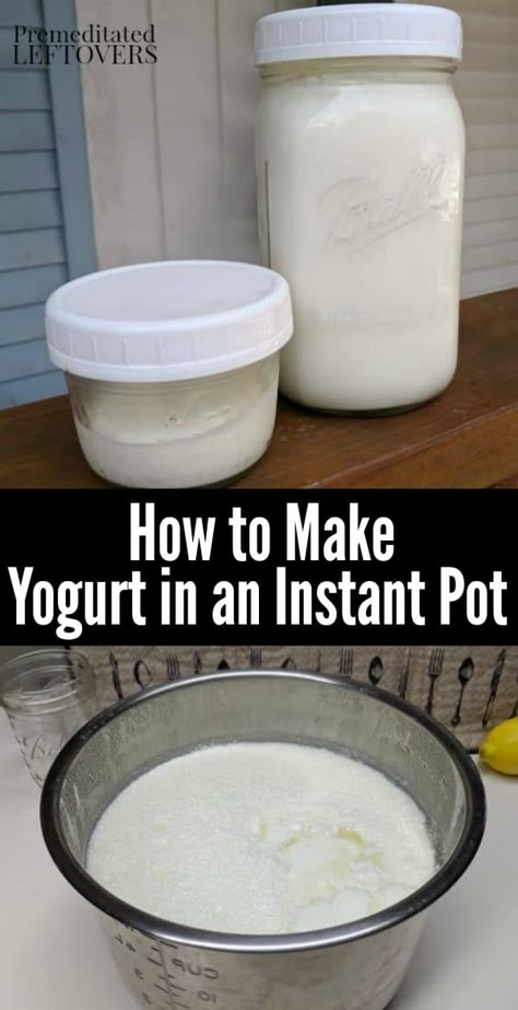 Instant Pot Ham Recipe, Instant Pot Yogurt Recipe, Homemade Yogurt Recipes, Make Greek Yogurt, Instant Pot Yogurt, Homemade Greek Yogurt, Making Yogurt, Pot Recipes Healthy, Yogurt Recipe