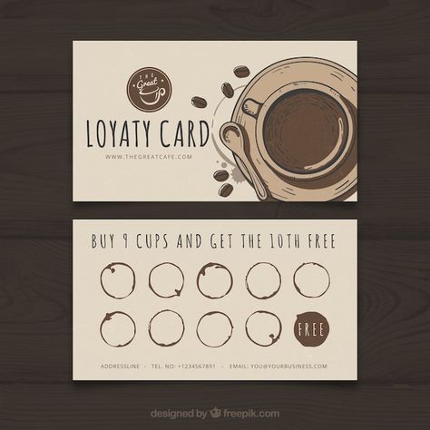 Churreria Ideas, Coffee Loyalty Card, Loyalty Card Coffee, Coffee Shop Business Card, Loyalty Card Design, Modern Coffee Shop, Loyalty Card Template, Coffee Shop Business, Coffee Shop Logo