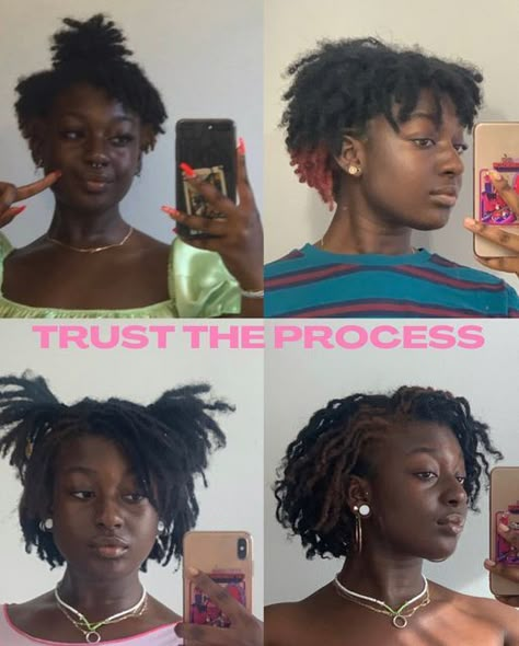 Teenage Locs Stage, Locs On Type 3 Hair, 4 Months Loc Journey, 3 Months Locs, Locs Journey Before And After, 4 Month Loc Journey, 50 Locs Natural Hair, 4c Loc Journey, Different Type Of Locs For Women