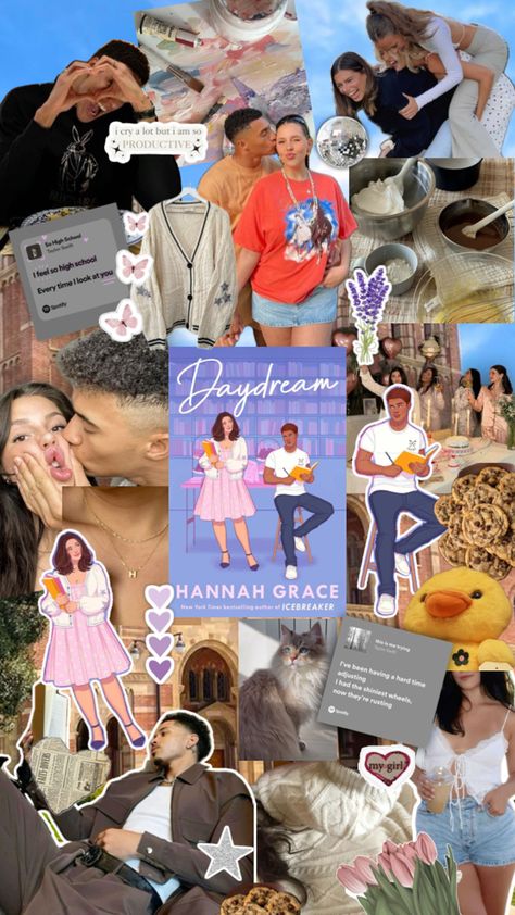 henry + halle daydream hannah grace collage aesthetic Henry And Halle Fanart, Halle And Henry Fanart, Daydream Aesthetic Book, Henry Daydream Hannah Grace, Daydream Hannah Grace Fanart, Daydream Hannah Grace Book Aesthetic, Halle Daydream, Daydream Book Aesthetic, See You Yesterday Book Aesthetic