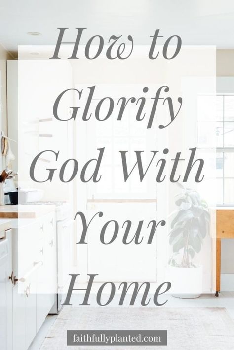 Have you ever wondered what being a homemaker is really about? Do you want to learn how to glorify God with your home? Click here to read! #Womanhood #Bible #Homemaking Christian Home Decor Ideas, Homemaker Skills, Being A Homemaker, Glorifying God, Life In Grace, Happy Homemaking, Christian Homemaking, Bible Things, Glorify God