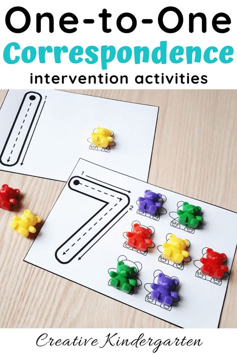 One-to-one correspondence intervention activities for kindergarten. Reinforce number recognition, counting skills and number formation with these simple, fun, hands-on math centers. Perfect for morning work, guided groups, math centers or morning tubs. Stars Activities, Preschool Stations, Kindergarten Number Sense, Intervention Activities, Number Sense Kindergarten, Activities For Kindergarten, Numbers Kindergarten, Number Sequence, Prek Math