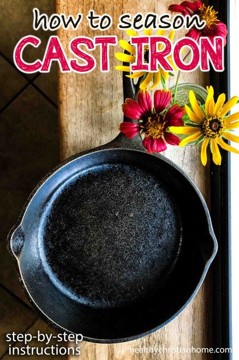 Cast Iron Grill Pan Recipes, Cast Iron Dinner Recipes, Iron Dinner Recipes, Cast Iron Pan Care, Cast Iron Skillet Care, Grill Pan Recipes, Rusty Cast Iron Skillet, Iron Meals, Cleaning Cast Iron Pans