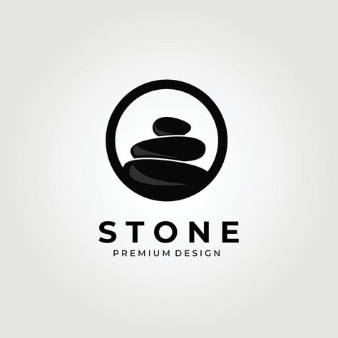 balance stone circle logo vector illustration design Circles Logo Design, Stone Logo Design, Psychology Project, Rock Balance, Zen Logo, Logo Bee, Canada Logo, Rock Logo, Furniture Graphic