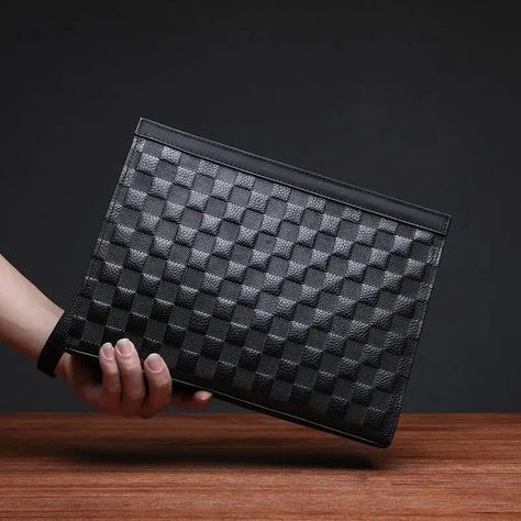 Like and Share if you want this Men's Plaid Genuine Leather Clutch Bag Tag a friend who would love this! FAST US Shipping Buy one here ——> https://prehype.shop/mens-plaid-genuine-leather-clutch-bag/ #online #empire Men Clutch Bag, Man Clutch, Leather Clutch Bag, Leather Clutch Bags, Mens Plaid, Bag Tag, Business Meeting, Modern Man, Bag Tags