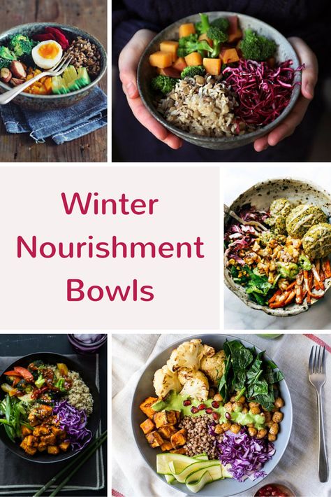 Bliss Bowls, Healthy Winter Meals, Winter Breakfast, Healthy Hacks, Vegan Buddha Bowl, Protein Bowls, Vegetarian Salads, Healthy Bowls, Winter Salad