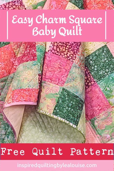 Use your favorite Charm Pack or cut your charm squares from fat quarters. A fast and easy charm square quilt block pattern that will inspire you to use all your fat quarter stash fabrics. How to Quilt with Charm Squares. charm Square Baby Quilt for beginners. How to cut fat quarters for quilting. Baby Quilt Pattern. Quilting for Beginners. Easy Quilt Patterns for Beginners. Crib Size Quilt Pattern Free, Quilts Using 5 Inch Squares Charms, Charm Pack Baby Quilt Patterns Free, Beginner Quilts Easy, Charm Pack Quilts 5 Inch Free Pattern, Charm Pack Quilt Patterns Free Easy, 5 Inch Charm Pack Quilt Patterns, Charm Square Quilt Patterns Free, Square Quilt Patterns Easy