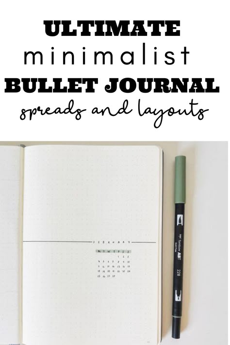 Useful Bujo Spreads, Bujo Page Ideas Minimalist, Bujo Book Tracker Minimalist, Simple Bullet Journal Monthly Spread, Minimalist Bujo Theme, Simple Bullet Journal Weekly Spread, Simple Monthly Bullet Journal Layout, Basic Bullet Journal Setup, Book Journal Simple