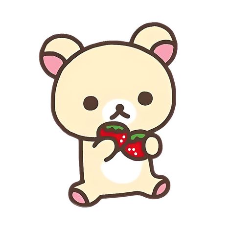 Korilakkuma Strawberry, Strawberry Png, Vinyl Magnets, Sanrio Wallpaper, Little Doodles, Car Bumper Stickers, Kitty Wallpaper, Rilakkuma, Hello Kitty Wallpaper