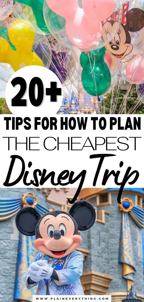 How To Plan The Cheapest Disney Vacation Affordable Disney Vacation, Save For Disney In A Year, Disney Vacation Savings Plan, Saving Money At Disney World, Cheap Disneyland Vacation, Ways To Save At Disney World, How To Afford Disney World, How To Save Money At Disney World, Planning Disney Trip