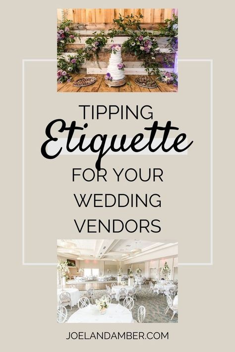 You’ve heard that you’re supposed to hand out tips to your wedding vendors, but who gets them? How much? And when is the proper time to hand it out? We're sharing a comprehensive guide to wedding tip etiquette to give you an idea of what’s standard. You’ll find a breakdown of who to tip, a general idea of how much and when, and grab a few bonus tips to help out! Tip Wedding Vendors, Wedding Tips For Vendors, Tipping Etiquette, Budget Planner Free, Wedding Budget Planner, Budget Planner Template, Budget Planner Printable, Kids Planner, Wedding Etiquette