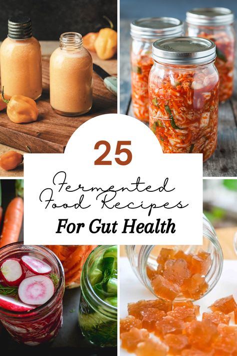 Fermented Food Recipes, Recipes For Gut Health, Fermented Recipes, Fermented Vegetables Recipes, Resep Vegan, Rich Recipes, Fermented Veggies, Preserve Food, Gut Health Recipes