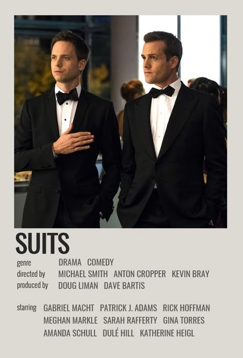 minimalist polaroid poster Suits Movie Poster, Suits Polaroid Poster, Suits Poster, Tv Show Polaroid Posters, Polaroid Movies, Attitude Boy Dp, Gentleman Movie, Lgbt Movies, Harvey Specter Quotes