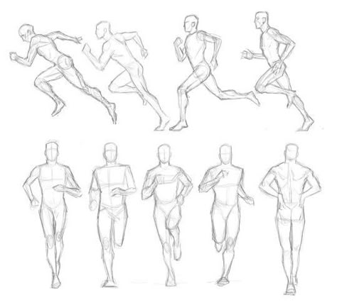 Running Drawing, Movement Drawing, Figure Sketches, Male Figure Drawing, Human Figure Sketches, Draw Human, Sketches Human, Architecture Sketches, Drawing Body Poses