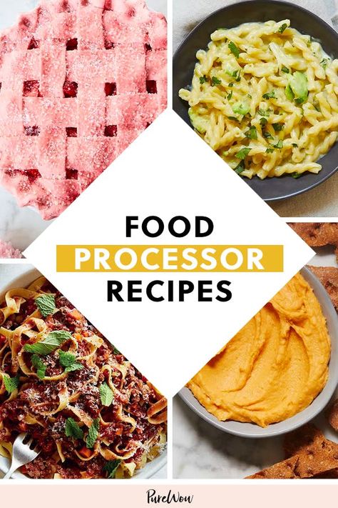 41 Food Processor Recipes That Pretty Much Make Themselves #purewow #main course #food #dessert #recipe #condiments #cooking #side dish #appliances #easy #fast Things To Do With Food Processor, Ninja Food Processor Recipes Healthy, Magimix Food Processor Recipes, Vegetarian Food Processor Recipes, Food Processor Recipes Breakfast, Best Food Processor Recipes, Recipes With Food Processor, Kitchenaid Food Processor Recipes, Food Processor Soup Recipes