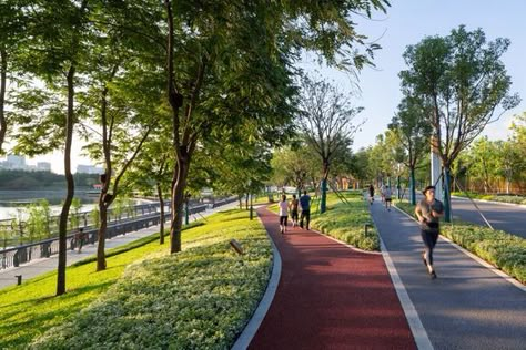 Waterfront Architecture, Streetscape Design, Linear Park, Jogging Track, Public Space Design, Urban Landscape Design, Path Design, Riverside Park, Urban Park