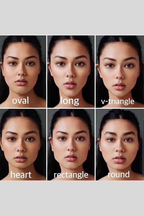 Face Shapes Guide, Face Shape Hairstyles, Square Face Shape, Oval Face Shapes, Heart Face, روتين العناية بالبشرة, Heart Face Shape, Contour Makeup, Oval Faces