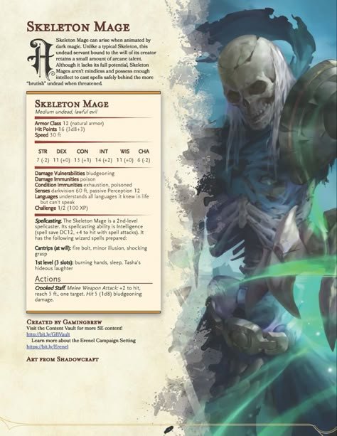 Dnd Undead, Dnd Stat Blocks, Dnd Enemies, Homebrew Monsters, 5e Monsters, Dungeons And Dragons Rules, Undead Army, Dnd Stats, Dnd Monster