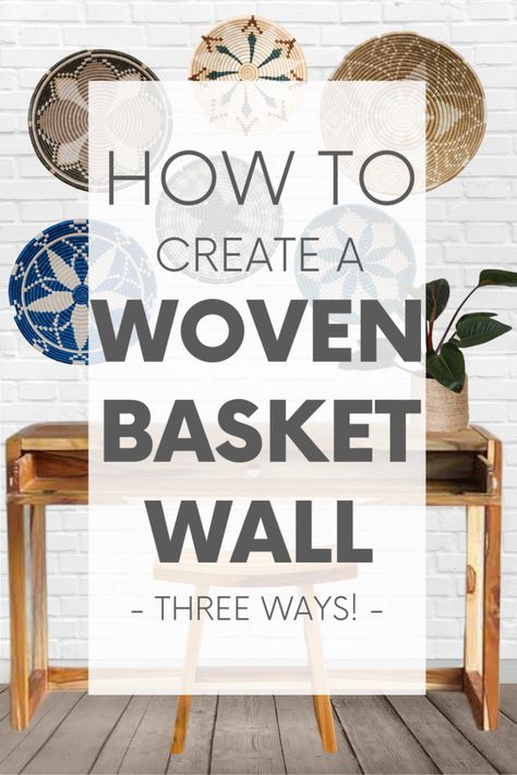 Baskets On Wall Around Tv, Large Wall Baskets, Wall Basket Layout, Basket Collage On Wall, Decorating With Baskets On The Wall, Basket Wall Decor Modern, Modern European Home Interior Design, Basket Walls Boho Living Room, European Home Interior