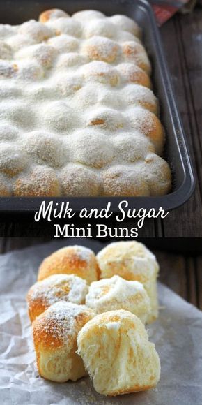 Bread Pairings, Mini Bun, Milk And Sugar, Cloud Bread, Sweet Buns, Bread Machine Recipes, Think Food, Easy Bread Recipes, Breads And Rolls