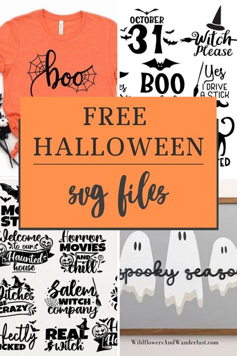 Cricut Halloween Shirt Svg Free, Free Cricut Halloween Downloads, Spooky Svg Files Free, Cricut Projects Beginner Halloween, Svg Free Files Halloween, Halloween Cricket Projects, Silhouette Halloween Projects, Fall Circuit Projects, Free Svg Files For Cricut Halloween