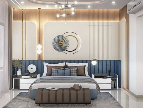 Home Decorations Ideas, Unique Bedroom Design, Modern Bedroom Ideas, Cozy Bedroom Ideas, Bedroom Interior Design Luxury, Boy Bedroom Design, Bedroom Door Design, Hall Interior Design, Modern Luxury Bedroom