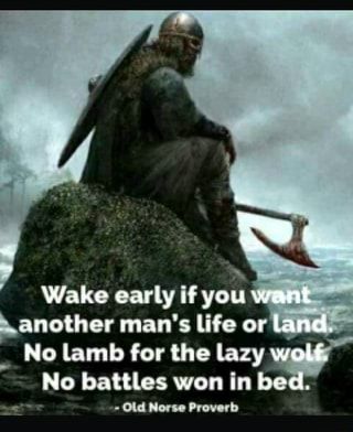 Wake early If you Lanother man' 3 life or No lamb for the lazy No battles won In bo Lí -Mlonolmorb – popular memes on the site iFunny.co Viking Quotes, Military Quotes, Epic Quotes, Proverbs Quotes, Norse Vikings, Warrior Quotes, Badass Quotes, Wise Quotes, Inspirational Quotes Motivation