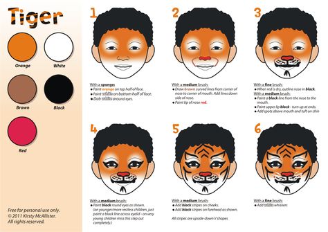 Miscellany of Randomness: Face Painting Tiger Face Paint Easy, Tiger Makeup, Bodysuit Tattoos, Tiger Kids, Painting Face, Face Painting Tutorials, Face Painting Easy, Tiger Painting, Kids Face Paint