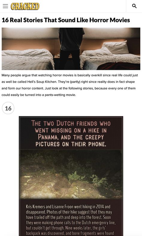 Spooky Facts Scary, Horror True Stories, Paranormal Facts True Stories, Horror Movie Facts, Creepy Facts Scary Real Life, Scary True Stories Paranormal, Scary True Stories Real Life, Weird Stories Real Life, Paranormal Stories Real