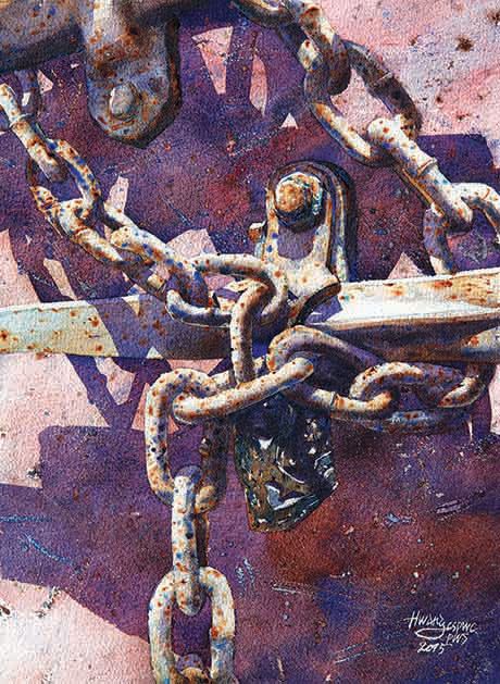 Gcse Lock, Lock Gcse, Gcse Art Exam, Close Up Art, Lock Art, Thessaloniki Greece, Art Theme, Gcse Art, Watercolor Inspiration