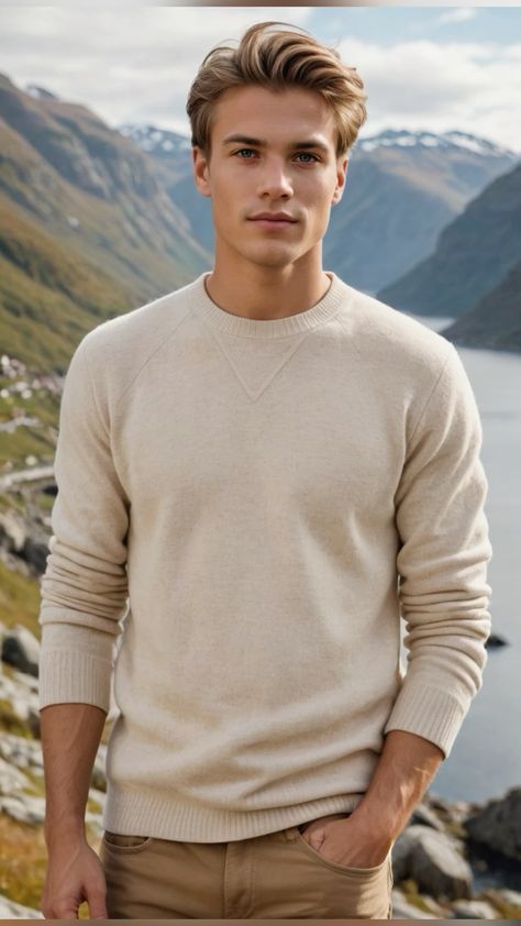 Fashion: #fashion, #style, #outfitinspiration, #beauty Sustainable Knitwear, Mountain Outfit, Different People, Homeless People, Easy Winter Outfit, Men's Casual Style, Cashmere Jumper, Business Casual Men, Men's Knit