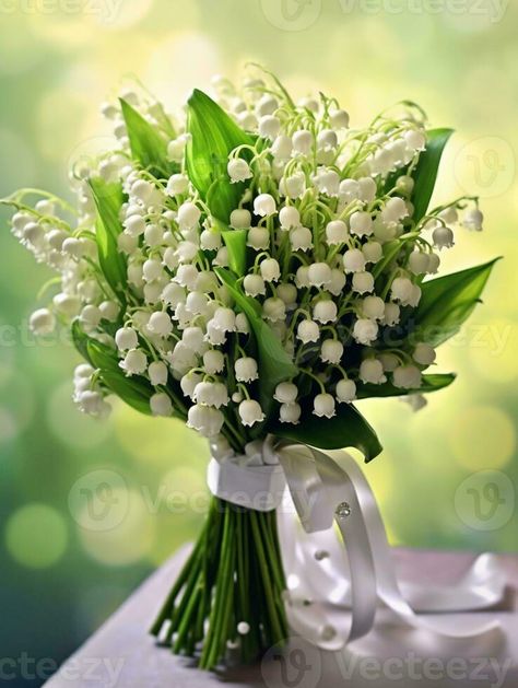 Lily Of The Valley Wedding Flowers, Wedding Flowers Lilies, Bouquet Lily Of The Valley, Lily Of The Valley Wedding Bouquet, Lily Of The Valley Bouquet, Artificial Bridal Bouquets, Lily Of The Valley Flowers, Green Bouquet, Valley Flowers