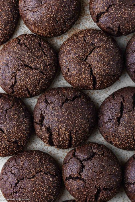 Cocoa Powder Cookies Recipe - Wholesome Patisserie Cookies Using Cocoa Powder, Recipes That Use Cocoa Powder, Coco Powder Cookies, Cocoa Drop Cookies, Baking With Cocoa Powder, Cacao Cookies Recipes, Chocolate Cookie Recipes Cocoa, Chocolate Cookies With Cocoa Powder, Coco Powder Easy Recipe