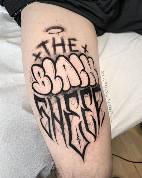 Grafitti Tattoos, Graffiti Tattoo Ideas, Tattoo Graffiti Style, Tattoo Graffiti, Tattoo Lettering Design, Gangsta Tattoos, Graffiti Tattoo, Muster Tattoos, Theme Tattoo